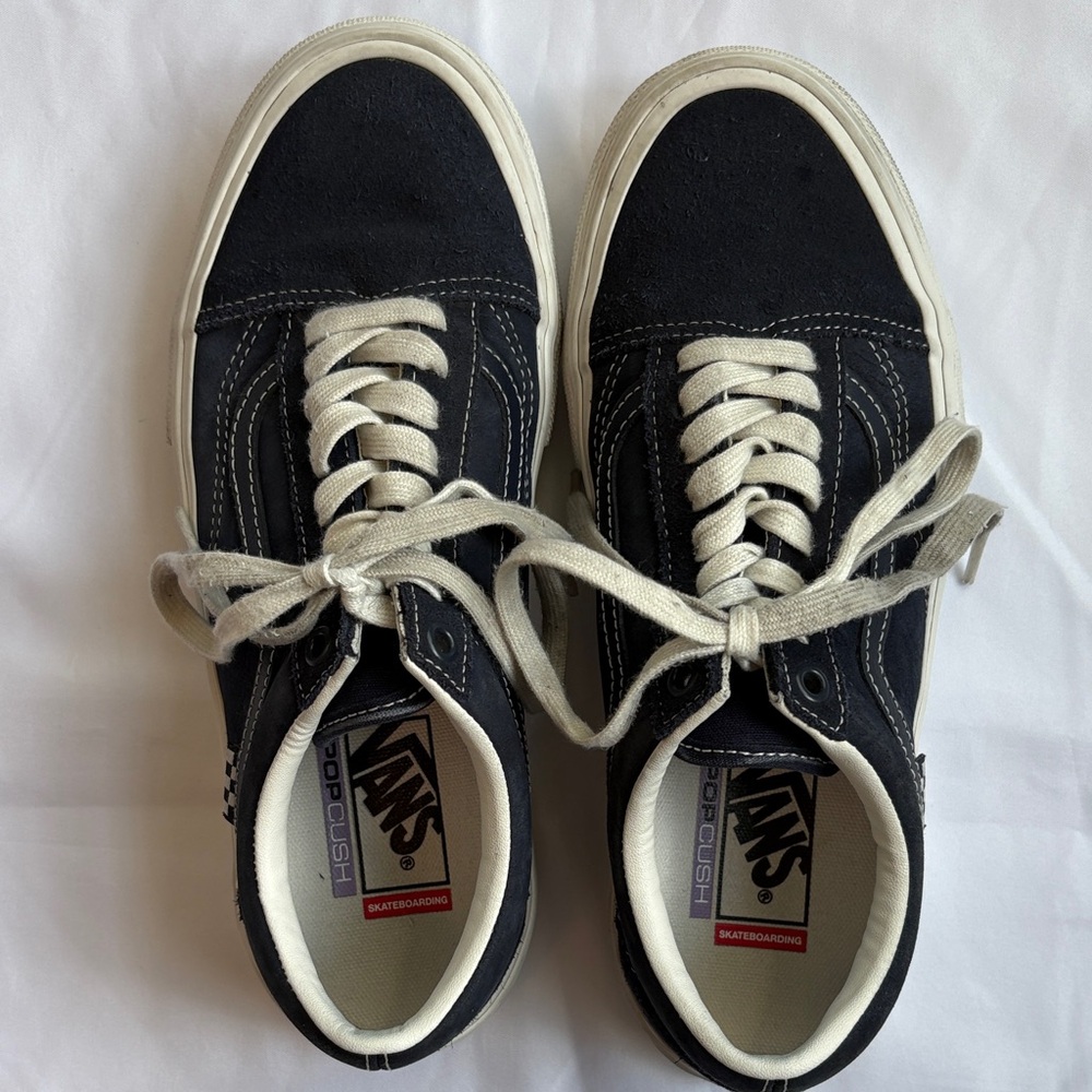 Vans Men's Navy Suede Sneakers
